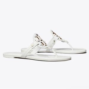 White MILLER PATENT SANDAL